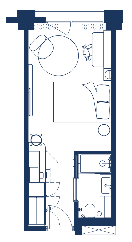 Plano Studio Coliving La Fabrica &Co